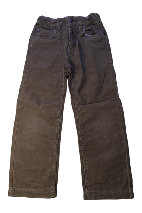 A Brown Casual Pants from Jacadi in size 6T for boy. (Front View)