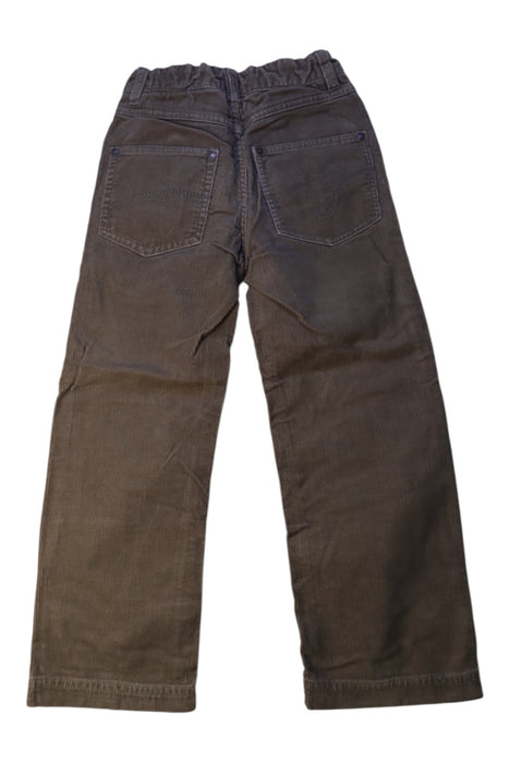 A Brown Casual Pants from Jacadi in size 6T for boy. (Back View)