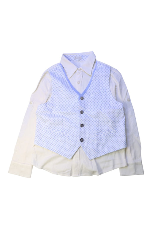A Blue Long Sleeve Shirts from Nicholas & Bears in size 8Y for boy. (Front View)