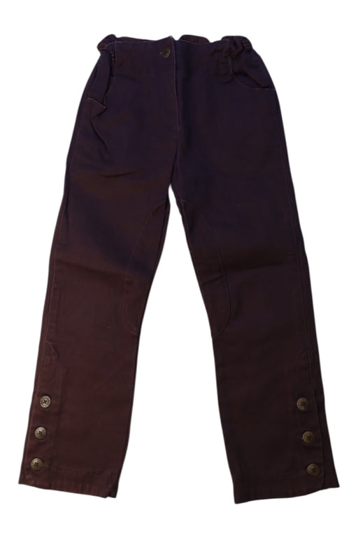A Brown Casual Pants from Jacadi in size 6T for boy. (Front View)