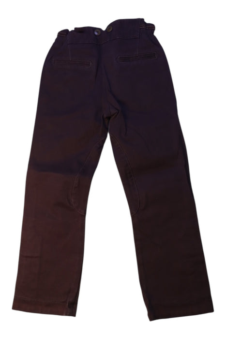 A Brown Casual Pants from Jacadi in size 6T for boy. (Back View)