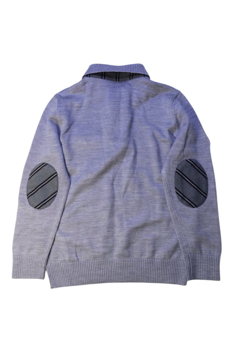 A Grey Long Sleeve Polos from Nicholas & Bears in size 6T for boy. (Back View)