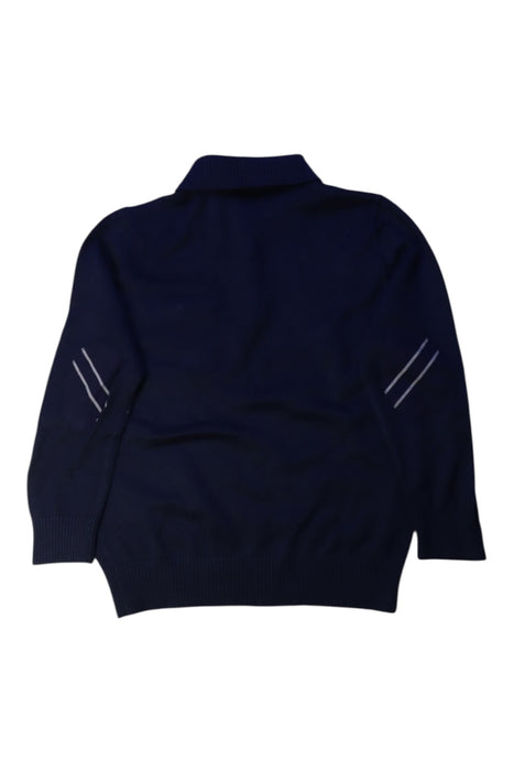 A Navy Long Sleeve Polos from Nicholas & Bears in size 6T for boy. (Back View)