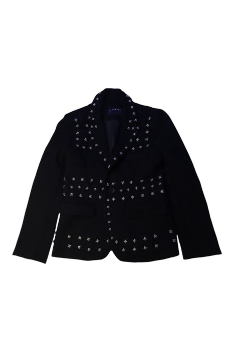 A Black Blazers from John Richmond in size 8Y for boy. (Front View)