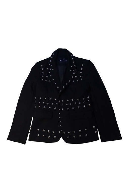 A Black Blazers from John Richmond in size 8Y for boy. (Front View)