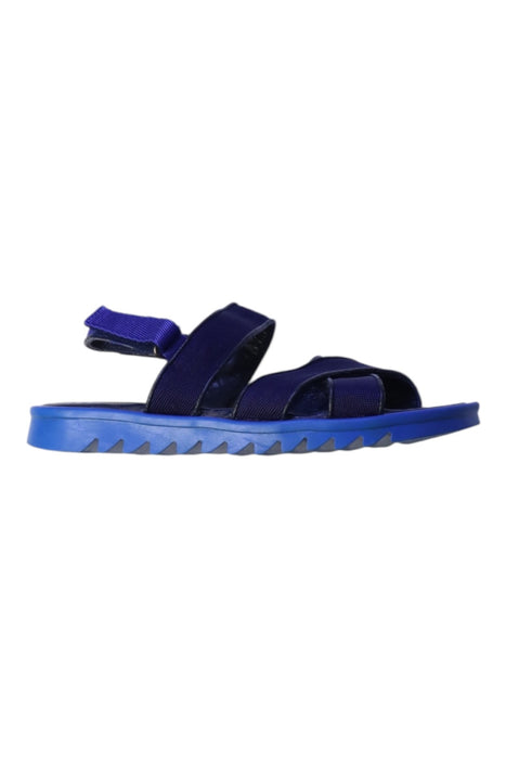 A Blue Sandals from Bonpoint in size 9Y for girl. (Front View)