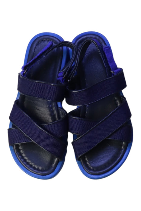 A Blue Sandals from Bonpoint in size 9Y for girl. (Back View)