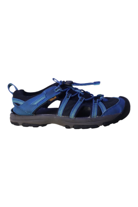 A Blue Sandals from Teva in size 7Y for neutral. (Front View)