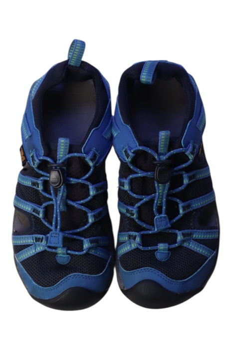 A Blue Sandals from Teva in size 7Y for neutral. (Back View)