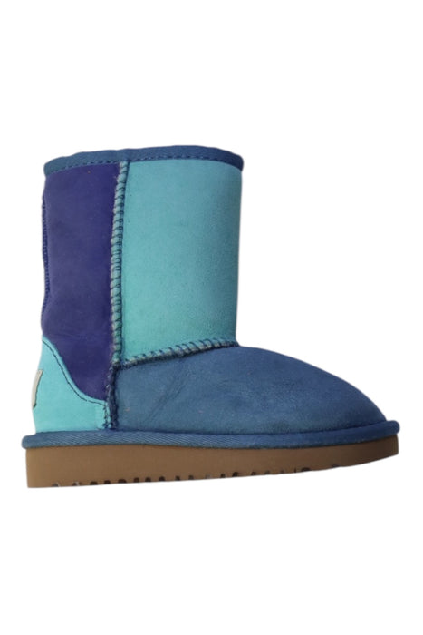 A Blue Booties from UGG in size 3T for girl. (Front View)