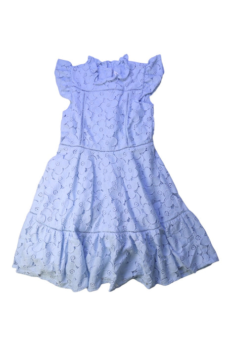 A Blue Sleeveless Dresses from Janie & Jack in size 10Y for girl. (Front View)