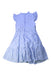 A Blue Sleeveless Dresses from Janie & Jack in size 10Y for girl. (Back View)