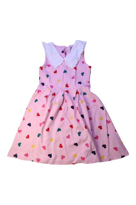 A Pink Sleeveless Dresses from Janie & Jack in size 10Y for girl. (Front View)