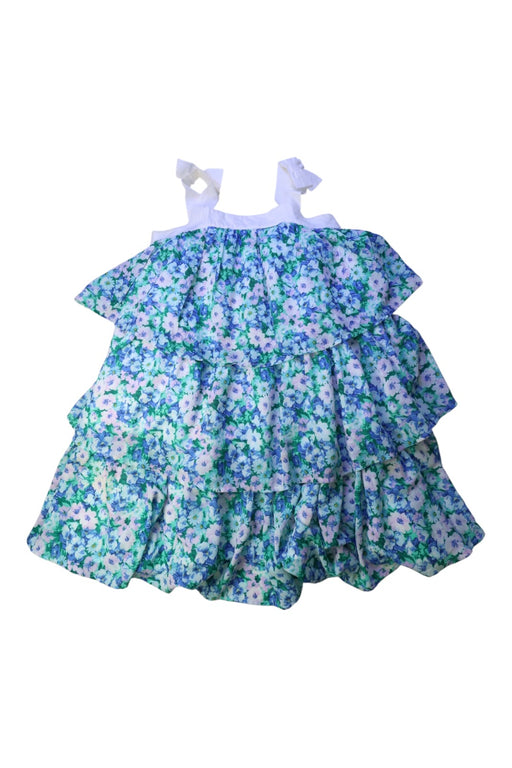 A Blue Sleeveless Dresses from Janie & Jack in size 10Y for girl. (Front View)