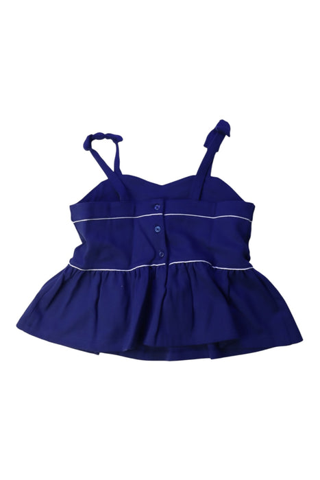 A Blue Sleeveless Tops from Janie & Jack in size 10Y for girl. (Back View)