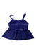 A Blue Sleeveless Tops from Janie & Jack in size 10Y for girl. (Back View)