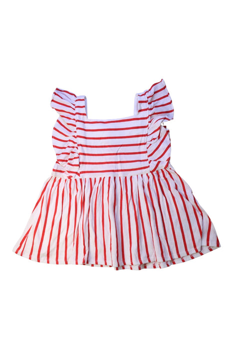 A Red Sleeveless Dresses from Janie & Jack in size 10Y for girl. (Front View)