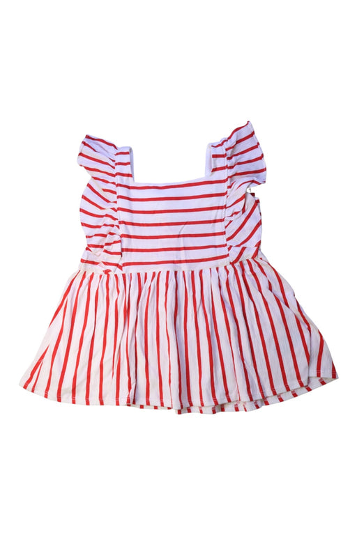 A Red Sleeveless Dresses from Janie & Jack in size 10Y for girl. (Front View)