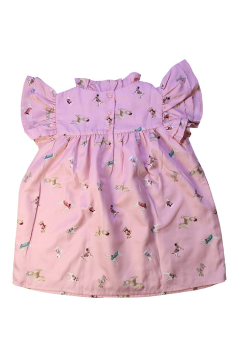 A Pink Short Sleeve Dresses from Janie & Jack in size 8Y for girl. (Back View)