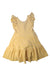 A Yellow Sleeveless Dresses from Janie & Jack in size 8Y for girl. (Front View)