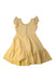 A Yellow Sleeveless Dresses from Janie & Jack in size 8Y for girl. (Back View)