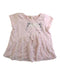 A Pink Short Sleeve Tops from Momonittu in size 3-6M for girl. (Front View)