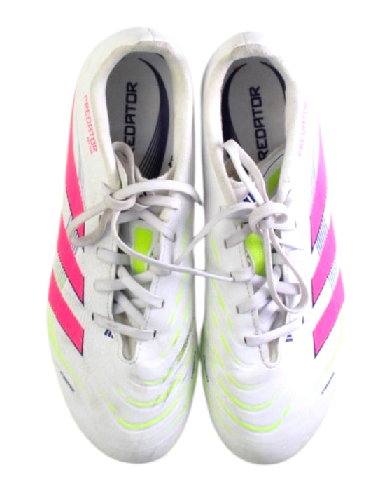 A Pink Cleats/Soccer Shoes from Adidas in size 12Y for neutral. (Back View)