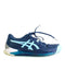 A Blue Sneakers from ASICS in size 12Y for boy. (Front View)
