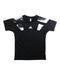 A Black Short Sleeve T Shirts from Adidas in size 7Y for boy. (Front View)