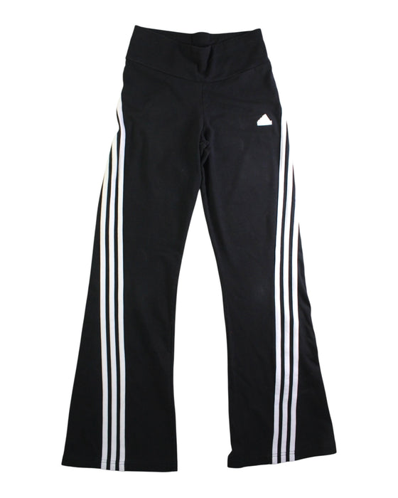 A Black Active Pants from Adidas in size 11Y for girl. (Front View)
