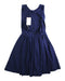 A Navy Sleeveless Dresses from Pepe Jeans in size 12Y for girl. (Back View)