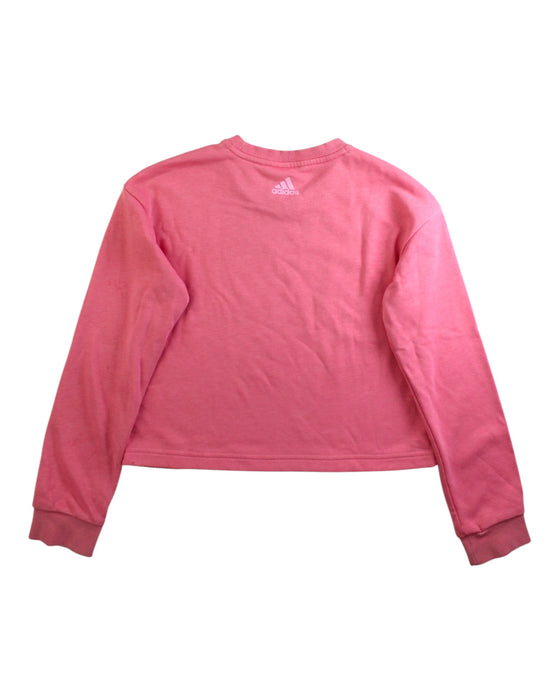 A Pink Crewneck Sweatshirts from Adidas in size 5T for girl. (Back View)