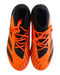A Black Cleats/Soccer Shoes from Adidas in size 11Y for girl. (Back View)