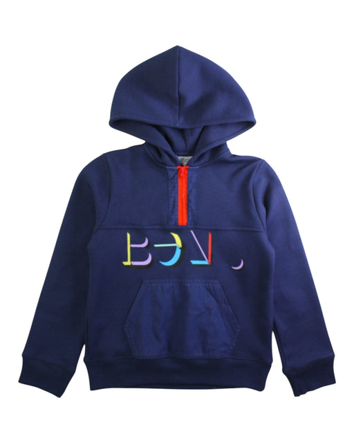 A Navy Hooded Sweatshirts from Bonpoint in size 8Y for boy. (Front View)
