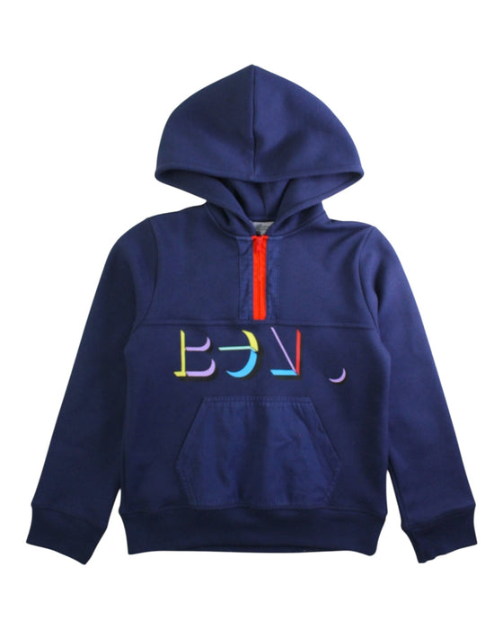 A Navy Hooded Sweatshirts from Bonpoint in size 8Y for boy. (Front View)