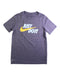 A Grey Short Sleeve T Shirts from Nike in size 8Y for boy. (Front View)
