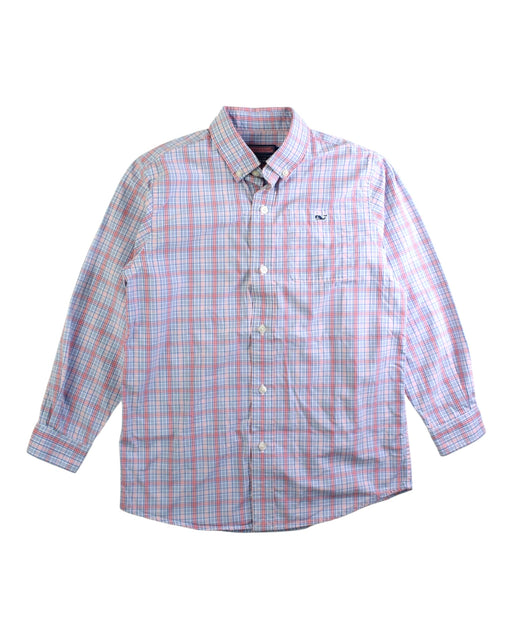 A Pink Long Sleeve Shirts from Vineyard Vines in size 7Y for boy. (Front View)