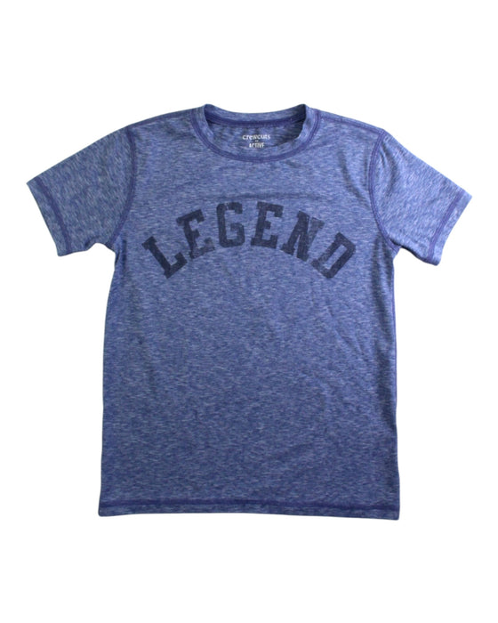 A Blue Short Sleeve T Shirts from Crewcuts in size 6T for boy. (Front View)