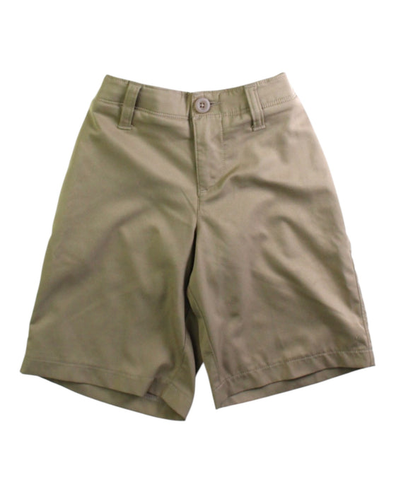 A Beige Shorts from Under Armour in size 7Y for boy. (Front View)