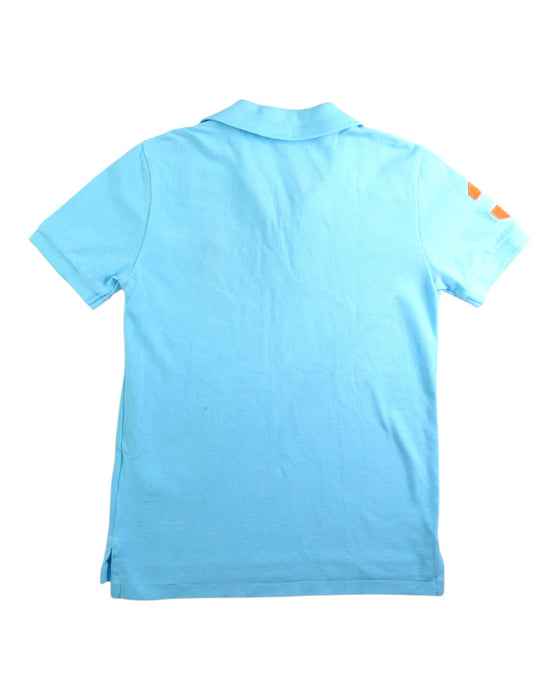 A Blue Short Sleeve Polos from Polo Ralph Lauren in size 7Y for boy. (Back View)