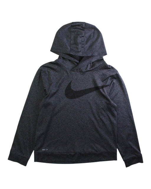 A Black Hooded Sweatshirts from Nike in size 7Y for boy. (Front View)