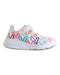 A Multicolour Sneakers from Skechers in size 4T for girl. (Front View)