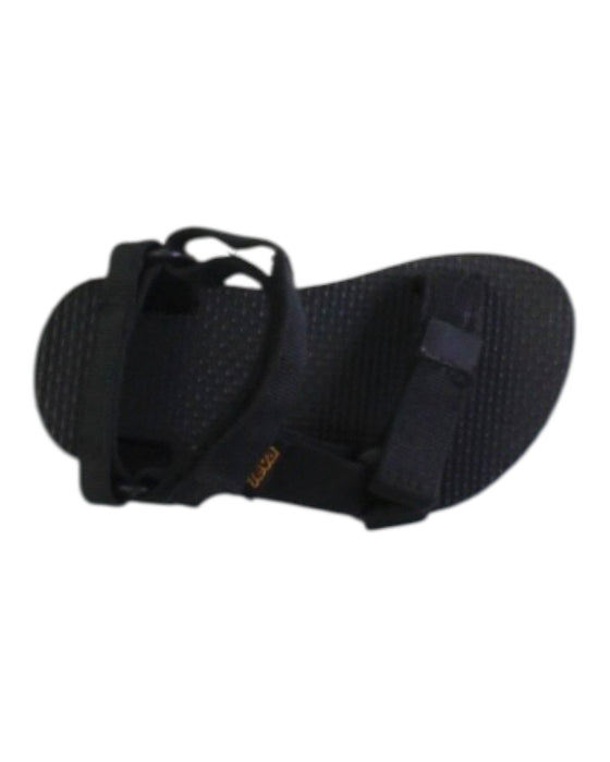 A Black Sandals from Teva in size 3T for neutral. (Front View)