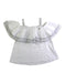 A White Sleeveless Tops from Kingkow in size 4T for girl. (Front View)