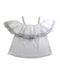 A White Sleeveless Tops from Kingkow in size 4T for girl. (Back View)