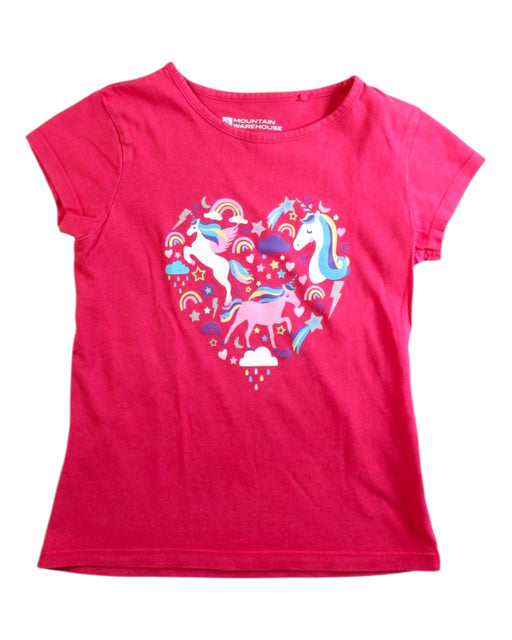 A Pink Short Sleeve T Shirts from Mountain Warehouse in size 3T for girl. (Front View)