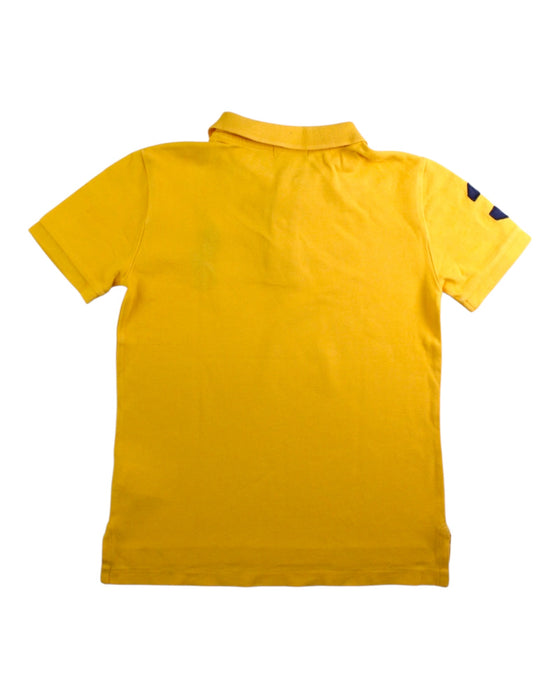 A Yellow Short Sleeve Polos from Polo Ralph Lauren in size 6T for boy. (Back View)