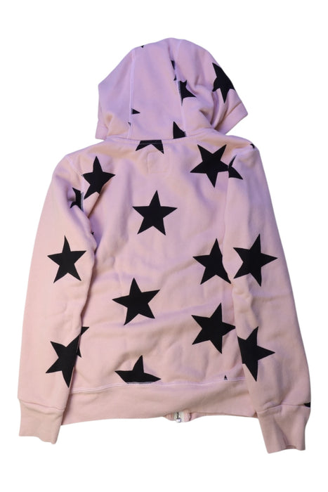A Pink Zippered Sweatshirts from Nununu in size 4T for girl. (Back View)