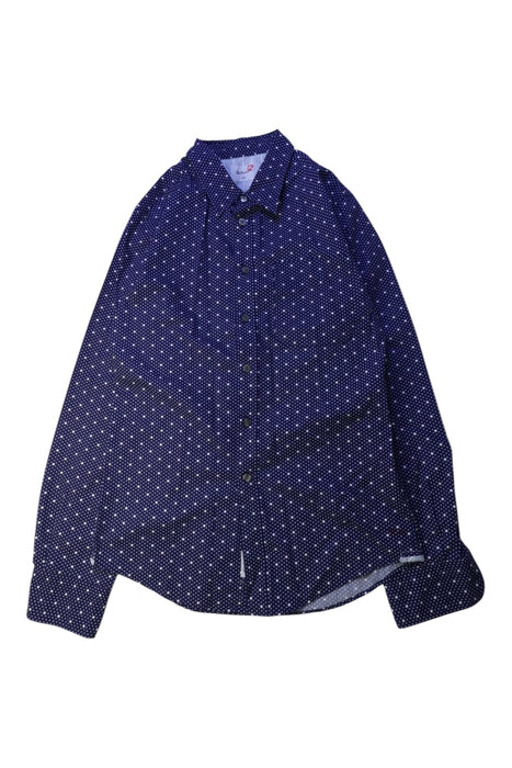 A Blue Long Sleeve Shirts from Bellerose in size 12Y for boy. (Front View)