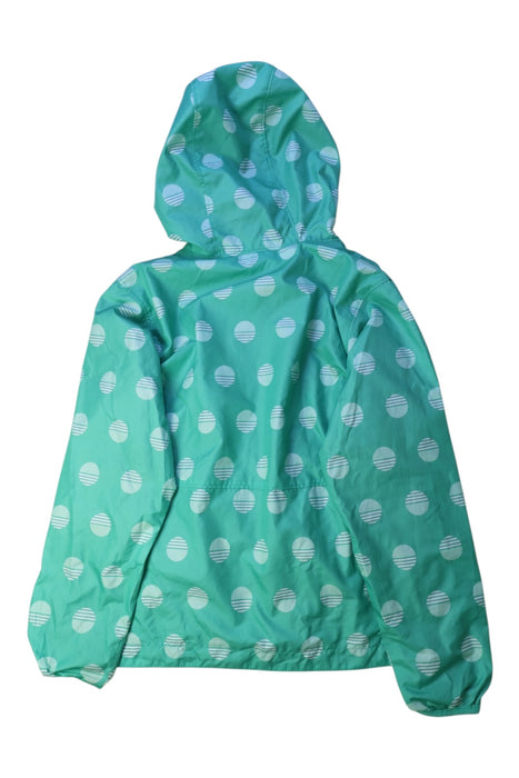 A Green Rain Jackets from Columbia in size 8Y for neutral. (Back View)